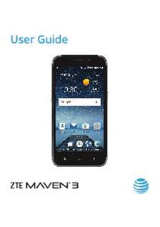 ZTE Maven 3 manual. Tablet Instructions.